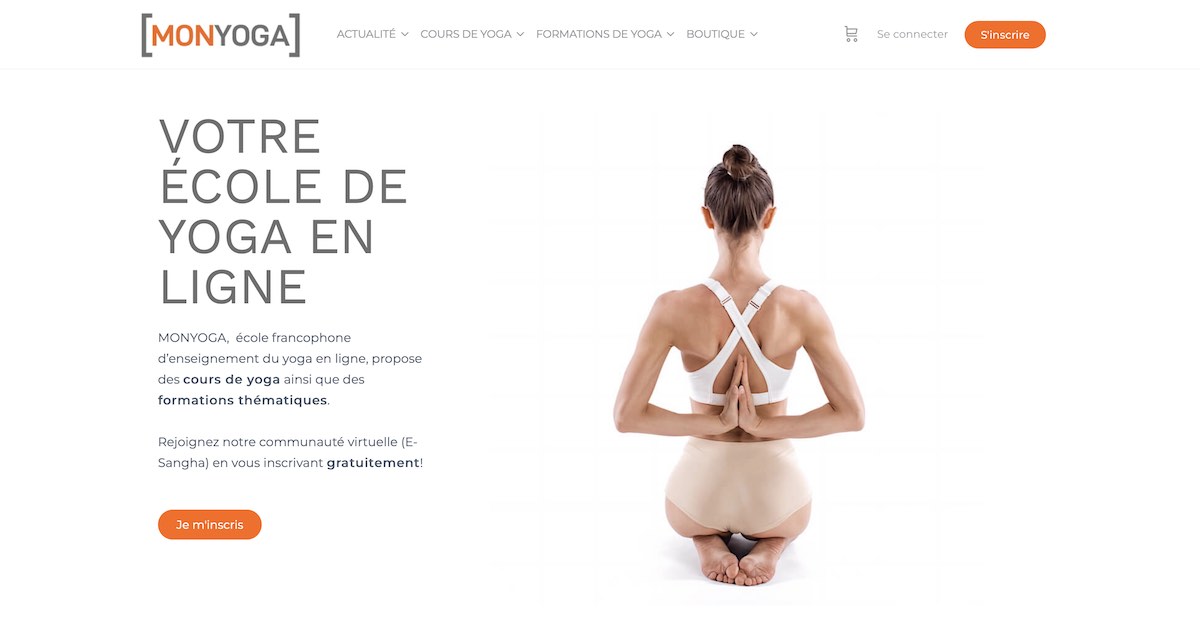 monyoga école de yoga en ligne